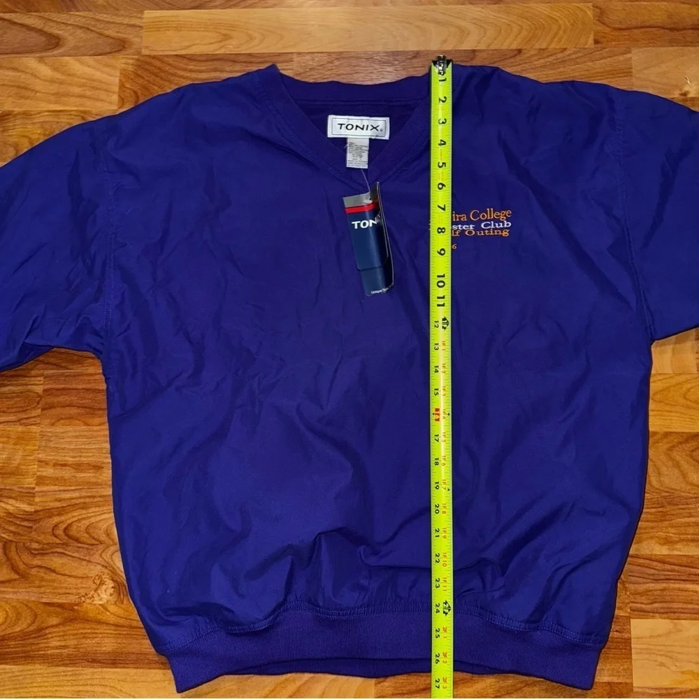 NWT Elmira College Jacket Booster Club Golf Windbreaker 2006 Blue Men’s Size L